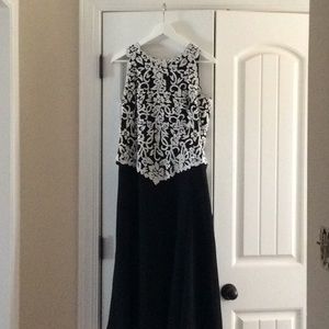 Beautiful beaded bodice formal dress